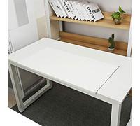 SK Studio Large Office Desk Pad, Waterproof PU Leather Mouse Pad, Edge-Locked Non-Slip Mouse Mat for Desk Cover, Computer Keyboard, PC and Laptop White 23.6x11.81