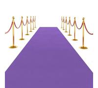 SK Studio Purple Carpet Runner Rug for Party, 3 x 15 ft Felt Aisle Runner with Carpet Tape Stage Door Entrance Cover for Movie Theme Party Wedding Decoration