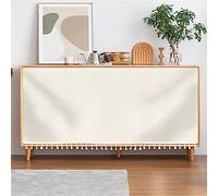 SK Studio Short Curtains for Kitchen, Privacy Closet Curtain Dust-Proof Under Sink Curtains for Small Kitchen Storage Room White, 31.5" W x 27.6" H