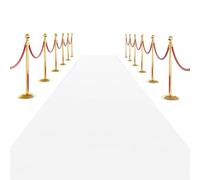 SK Studio White Carpet Runner Rug for Party, 3 x 16 ft Felt Aisle Runner with Carpet Tape Stage Door Entrance Cover for Movie Theme Party Wedding Decoration