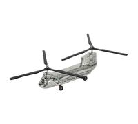 SK Style RAF Chinook Helicopter, Large Aeroplane Ornament, This Iconic Heavy Lift Helicopter Model Is Handmade With A Hand Polished Silver Finish