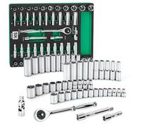 SK Tools USA 1/2" Drive, 49 Piece, 6 Point, Standard & Deep, SAE & Metric Chrome Socket Set | SK01456-216P