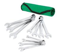 SK Tools USA 11 Piece, 6 Point Metric SuperKrome® Combination Wrench Set | SK01487A
