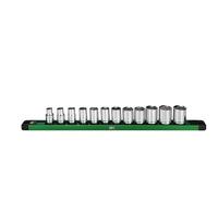 SK Tools USA 3/8" Drive, 12 Piece, 6 Point, Metric, Shallow Chrome Socket Set | SK01341