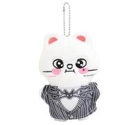 Sk-zoo Plush Keychain 'ATE Tour' Keyring with removable cloth ‘STAY’ 12 cm stray-kids Wolf Chan Jiniret Bbokari Key Chain Pendant (Jiniret)