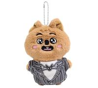 Sk-zoo Plush Keychain 'ATE Tour' Keyring with removable cloth ‘STAY’ 12 cm stray-kids Wolf Chan Jiniret Bbokari Key Chain Pendant (Han)