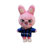 Sk-zoo Plush Keychain 'Karma' Keyring 7 * 9 cm stray-kids 'STAY' skz Wolf Chan Jiniret Bbokari Leebit Key Chain Pendant (Dwaekki)