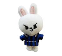Sk-zoo Plush Keychain 'Karma' Keyring 7 * 9 cm stray-kids 'STAY' skz Wolf Chan Jiniret Bbokari Leebit Key Chain Pendant (Leebit)