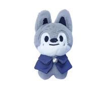 Sk-zoo Plush Keychain 'STAY' Keyring with cloak 'magic school' 10 cm stray-kids Wolf Chan Jiniret Bbokari Key Chain Pendant (Wolf Chan)