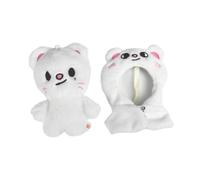 Sk-zoo Plush Keychain 'STAY' Keyring with Detachable Cloak 10 cm stray-kids Wolf Chan Jiniret Bbokari Key Chain Pendant (Jiniret)