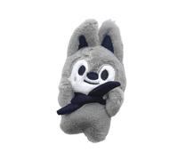 Sk-zoo Plush Keychain 'STAY' mini Keyring with Magnetic 10 cm stray-kids Wolf Chan Jiniret Bbokari Key Chain Pendant (Wolf Chan)