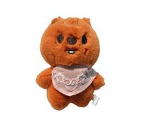 Sk-zoo Plush Keychain with Scarf 'STAY' Keyring 12-14 cm Bbokari Jiniret Wolf Chan Leebit Keychain Pendant (Han)