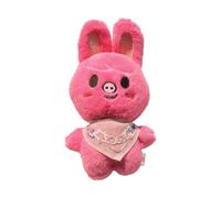 Sk-zoo Plush Keychain with Scarf 'STAY' Keyring 12-14 cm Bbokari Jiniret Wolf Chan Leebit Keychain Pendant (Dwaekki)