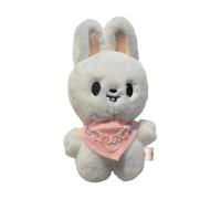Sk-zoo Plush Keychain with Scarf 'STAY' Keyring 12-14 cm Bbokari Jiniret Wolf Chan Leebit Keychain Pendant (Leebit)