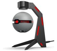 SK1 Magnetic Levitation Bluetooth Speaker Amazing Sci-Fi Gifts for Men Aluminum Alloy Base Type-C Charging Port Desktop Decoration for Science Fiction Fans (RED Light)