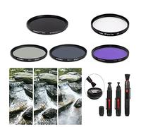 SK56 52mm Camera Bundle UV Filter FLD Filter ND2 ND4 ND8 Neutral Density Brush For Canon EOS M, M2, M3 camera With Canon EF-S 18-55mm f/3.5-5.6 IS STM Lens