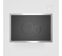 SK706 Flush Push Button Matte Black/Steel VS16726C820000