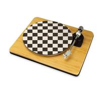 Ska Checkerboard Vinyl Slip Mat Black White Mod Style Turntable Mat 12" 7" DJ Slipmat Record Player Mat 2 Tone Music Gift (12")