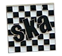 SKA Chequer Square Music Metal Enamelled Pin Badge Lapel Badge XJKB13-20