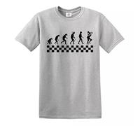 Ska Evolution of Madness T-Shirt The Specials 2 Tone Jamaica Jazz Gift Top Tee - Grey - XL