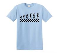 Ska Evolution of Madness T-Shirt The Specials 2 Tone Jamaica Jazz Gift Top Tee - Sky Blue - XL