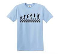 Ska Evolution of Madness T-Shirt The Specials 2 Tone Jamaica Jazz Gift Top Tee - Sky Blue - XXL