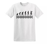 Ska Evolution of Madness T-Shirt The Specials 2 Tone Jamaica Jazz Gift Top Tee - White - XL