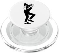 ska guy in a suit having a reggae 2tone dance PopSockets PopGrip for MagSafe