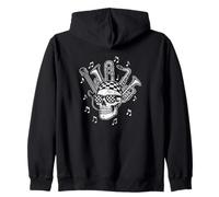 Ska Head Horn Section Zip Hoodie