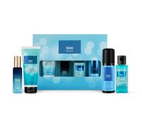 SKA.I AQUATIC Travel Size Gift Set with Shower Gel 55 ml, EDP Perfume 20 ml, No Gas Deodorant Body Parfum 50 ml & Perfume Body Lotion 50 ml