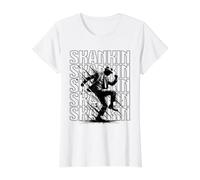 Ska Music Skankin' Upbeat Rhythm Value Graphic T-Shirt, Women, White, XS