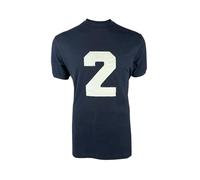 Ska & Soul Men's McQueen No.2 Logo Short-Sleeved Cotton T-Shirt - SS/2570 Navy