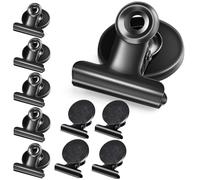 Skaaisont 10 Pcs Magnetic Clips Fridge Magnets have Anti-scratch Sticky Pads,Magnets for Whiteboard, Black Whiteboard ,Ideal for Homes,Offices and Schools, 3 x 3.8 x 2.5 cm
