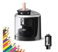 Skaaisont Electric Pencil Sharpener, Pencil Sharpener with Container, Battery Powered, Interchangeable Blade, Safe Non-Slip Portable Electric Sharpener for Home, Office, School