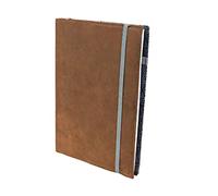 skaard Notebook Leather Cover| A5 | Triangle Design | Lined Paper | Refillable
