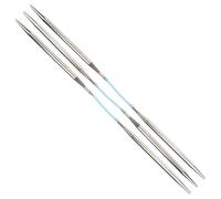 skacel by addi Flexiflips Basic Double Pointed Knitting Needles, 8 Inch (20 cm) Plated Brass Tips with Flexible Nylon Cord, 5 mm (US Size 8)