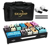 SKAEHP Guitar Pedalboard, Aluminum Alloy, 5.45 lb Lightweight Pedalboard, 22" x 12.5" with Carrying Case, Standard 22" - Aluminum Alloy