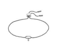 Skagen Bracelet for Women Sea Glass, White Glass Chain Bracelet, Length: 216mm, Width: 9.5mm, Height: 10mm, SKJ1708040