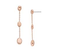 Skagen Jewellery Skagen Anja Pebble Rose Gold Tone Stainless Steel Drop Earrings 4.6 x 0.6cm