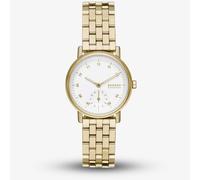 Skagen Kuppel Watch for Women, Quartz sub dial Three Hand Movement with Stainless Steel, Fabric or Leather Strap