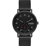 SKAGEN Kuppel Watch for Men, Quartz Sub dial Three Hand Movement with Stainless Steel or Leather Strap