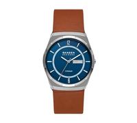 SKAGEN Melbye Titanium Watch for Men, Quartz Three Hand Movement with Stainless Steel or Leather Strap
