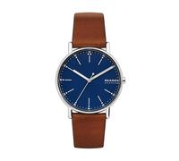 Skagen Men's Signatur Brown Leather Strap Watch
