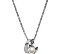 Skagen Necklace for Women Agnethe, 17.6 mm x 9.8 mm Pendant Silver Stainless Steel Necklace, SKJ0749040