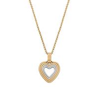 Skagen Necklace for Women Kariana, Length: 406mm+70mm, Width: 16.6mm, Height: 19.2mm 2-Tone Stainless Steel Necklace, SKJ1679998