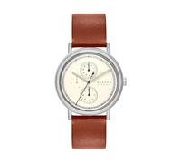 SKAGEN Signatur Watch for Men, Quartz Multifunction Movement with Stainless Steel or Leather Strap