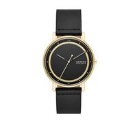 SKAGEN Signatur Watch for Men, Quartz Three Hand Movement with Leather Strap