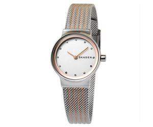 Skagen SKW2699 | Women's Analog Watch | Two-Tone Mesh Band | Crystal Markers | M