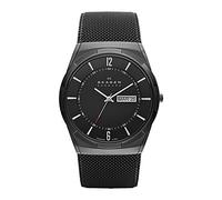 Skagen Watch for Men Melbye Titanium, Three Hand Date Movement, 40 mm Midnight Titanium Case with a Stainless Steel Mesh Strap, SKW6006