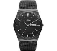 Skagen Watch for Men Melbye Titanium, Three Hand Date Movement, 40 mm Midnight Titanium Case with a Stainless Steel Mesh Strap, SKW6006